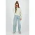 Raizzed high waist wide leg jeans light blue denim