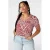 MS Mode rechtvallend T-shirt met print Plus Size – rood