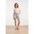 Smashed Lemon Korte broek met riem en hoge taille |