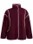 Active by Zizzi Fleece jas ‘ANILLA’  wijnrood / wit
