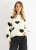 Crème Contrast Hart Oversized Brei Trui