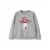 NAME IT MINI rechtvallende sweater met print – grijs