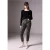 Street One Studio Dames Jeans met leoprint in Zwart