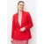 Caroll getailleerde blazer met linnen rood