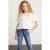 Boxy cropped T-shirt met ronde hals