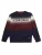 KOROSHI Trui  navy / bordeaux / zwart / wit