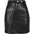 Urban Classics Dames biker faux leren rok