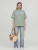Mansour Shirt ‘Paris College T-shirt Green Milieu’  pastelgroen