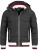 INDICODE JEANS Winterjas ‘Marlon’  kersrood / zwart / natuurwit