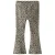 NAME IT MINI flared broek met panterprint – lichtgroen