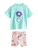 Next Set  blauw / aqua / oudroze / donkerrood