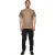Weekend Offender Heren Strand Badge T-Shirt (Zand)