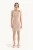 Vierkante Hals Korte Mouw Mini Bodycon Jurk