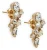 LOTT. gioielli Oorbellen Dames Ce Sw Earpin Two Rows, Kleur: Goudkleurig