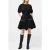 French Connection Alexis Cottn Pleated Mini Dres Black