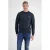 LERROS regular fit gemêleerde sweater – donkerblauw