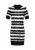 IZIA Gebreide jurk ‘Boho’  zwart / wit