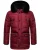 STONE HARBOUR Winterjas ‘Mironoo’  bordeaux / zwart
