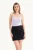 Hoge Taille Minirok met Een Ceintuur Detail