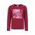B.Nosy aansluitende longsleeve met print en tekst – donkerrood