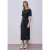 Street One Dames Midi-jurk met knoopdetail in Blauw
