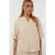 EsQualo Blouse Oversized Linen Sand