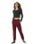 C&City Broek  bordeaux / zwart