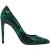 Marcell von Berlin Icon Logo Pumps Snake Print Green