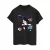 Disney Dames/Dames Mickey Mouse Team Mickey Voetbal Katoenen Vriendje T-shirt (Zwart)