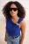 Trendyol Curve Dames Blauw Effen Mouwloos Getailleerd Grote maten Blouses