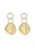 ELLI PREMIUM Oorbellen  goud / parelwit