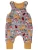 Land-Juwelen Rompertje/body ‘Waldtiere’  safraan / donkergrijs / rood / wit