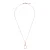 Orphelia ‘Aava’ Dames 925 Sterling Zilveren Ketting met Hanger – Roze ZH-7421