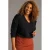 Colletta Plus Size top – zwart