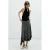 Mango geruite midi rok – zwart