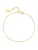 Hey Happiness Voetsieraden ‘Flat Links’  goud