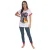 Disney Lady en de Vagebond-pyjama voor dames, wit-marineblauw