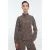 Vanilia High Neck Tweed Top Eagle Brown