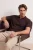 TRENDYOL MAN Heren Bruin Effen Kort Regular fit Poloshirts