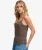Polka Dot Tanktop Slanke Pasvorm Brown