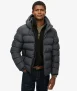 Sports Pufferjas met Capuchon Black