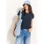 Cecil Dames Luchtige viscose blouse in Blauw
