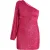 Faina Mini-jurk met één schouder Dames roze