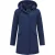 Jas met Capuchon Dames – Lange Winterjas Dames – Getailleerde Jas – Blauwe Jas
