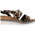 Firetrap Dames Ella Backstrap Wedge Sandalen (Leopard)