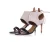 Aquazzura Beige suède en zwarte leren sandaal