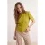 TRENDYOLMİLLA Dames Groen Effen Kort Regular fit T-shirts