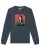 Watapparel Sweatshirt ‘ Mona Lisa Scream ‘  antraciet / gemengde kleuren