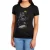 Batman Getailleerd T-shirt met wijde cape voor dames (Zwart)