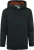 Scotch and Soda Hoodie Contrast Donkergroen